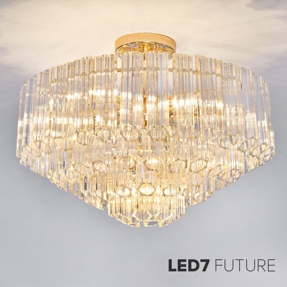 Loft Industry Modern - Vittoria Gold Chandelier